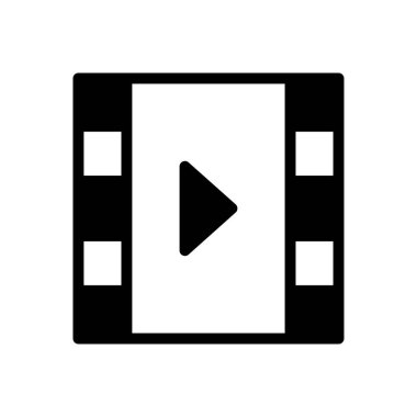 film vektörü düz simge