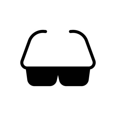 gözlük vektör düz simgesi