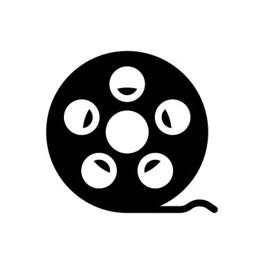 film vektörü düz simge