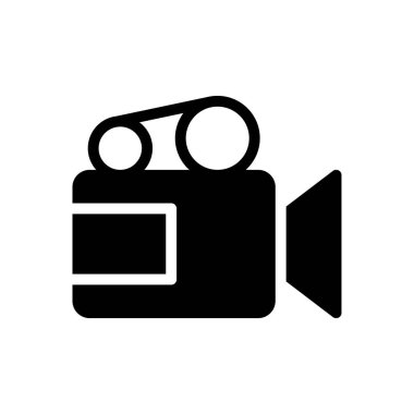 film vektörü düz simge