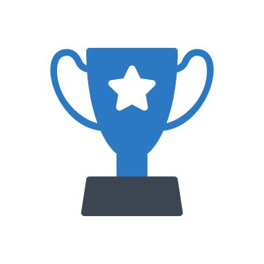 Başarı vektörü renk simgesi