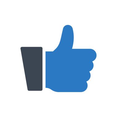 başparmak vektör kabartma renk simgesi