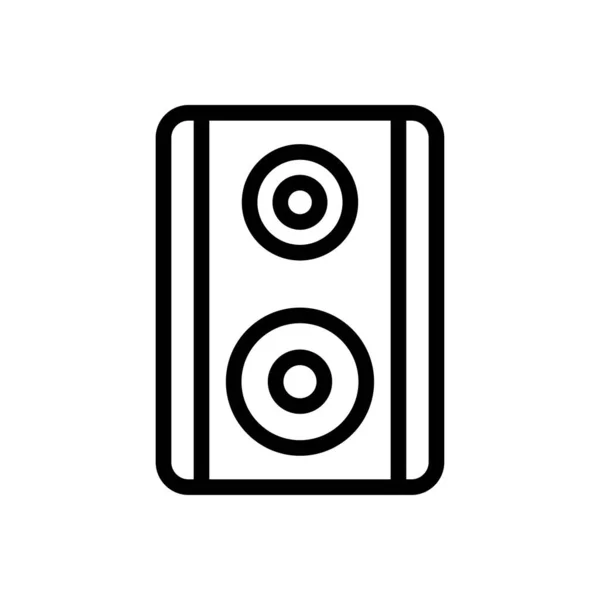 Speaker Vector Thin Line Icon — Stock Vector