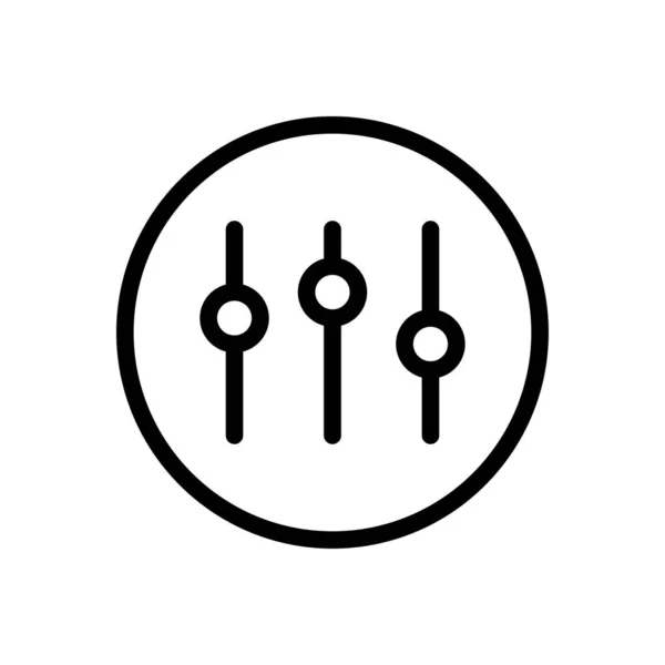 Mixer Vektor Thin Line Symbol — Stockvektor