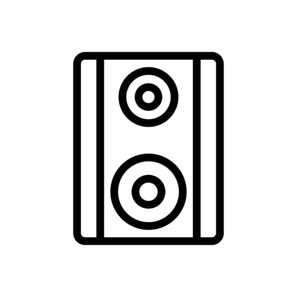 Lautsprecher Vektor Thin Line Symbol — Stockvektor