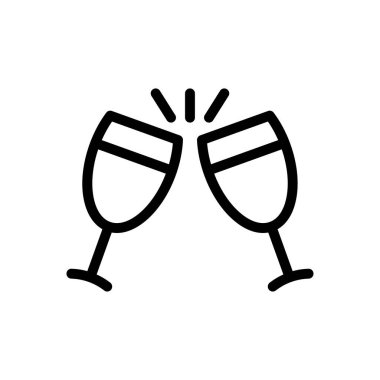 içecek vektör ince çizgi simgesi