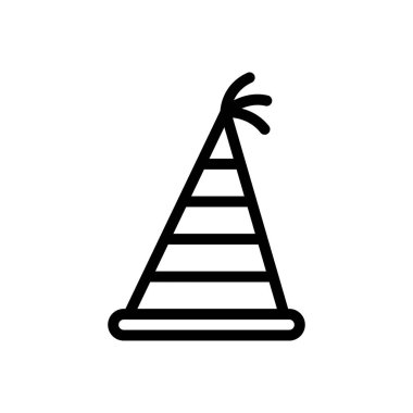 parti vektörü ince çizgi simgesi