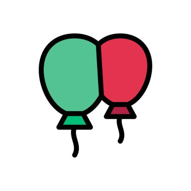 hava vektörü düz renk simgesi