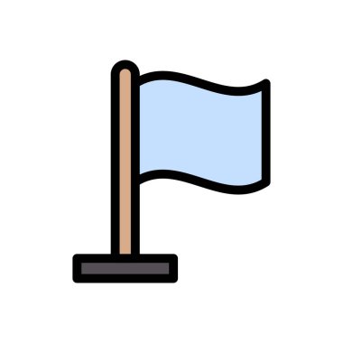 vektör düz renk simgesini imzala