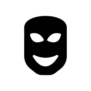 maske vektör ince çizgi simgesi