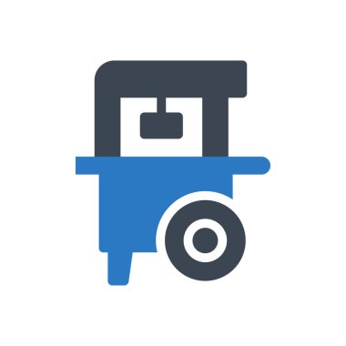 dükkan vektörü renk simgesi