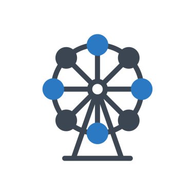 ferris vektör renk simgesi