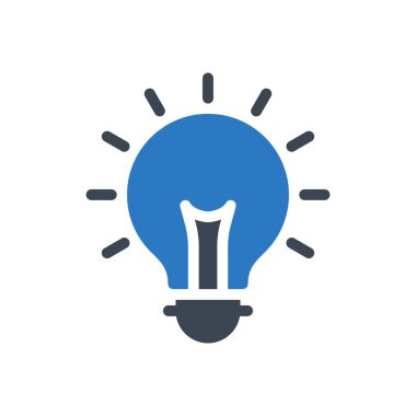 ampul vektörü renk simgesi