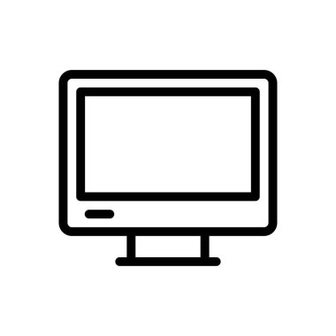 ekran vektörü ince çizgi simgesi