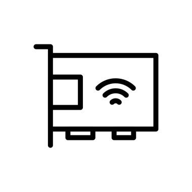 kart vektörü ince çizgi simgesi