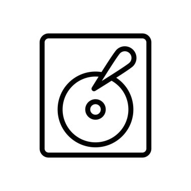 sürücü vektörü ince çizgi simgesi