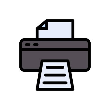 belge vektörü düz renk simgesi