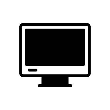 ekran vektörü düz simgesi