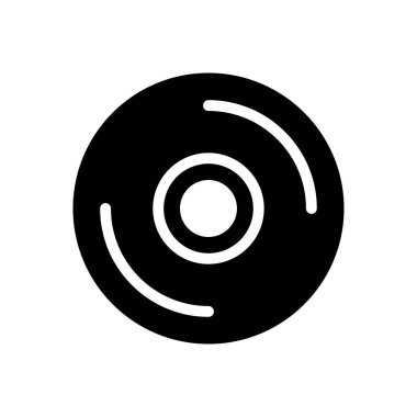 DVD vektör düz simgesi