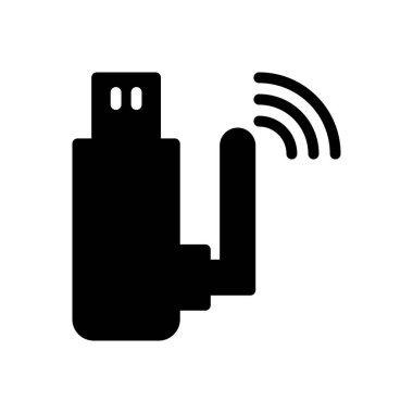 kablosuz vektör düz simge