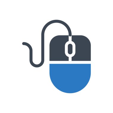 Tıklama vektörü renk simgesi