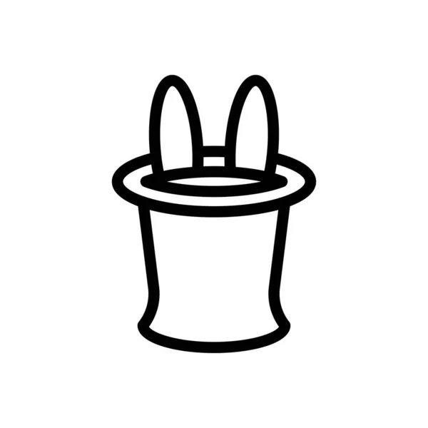 Kaninchen Vektor Dünne Linie Symbol — Stockvektor