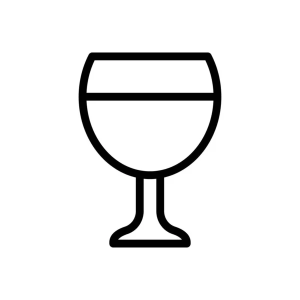 Drink Vector Thin Line Icon — Stock Vector