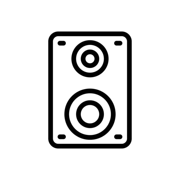 Vector Altavoz Icono Línea Delgada — Vector de stock