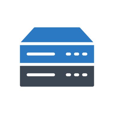 veritabanı vektör renk simgesi