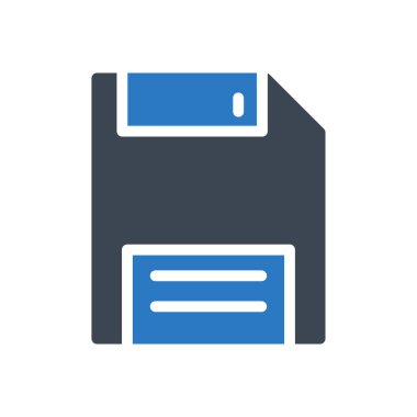 diskette vektör kabartma renk simgesi