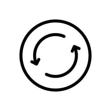 Vektör ince çizgi simgesini tazele