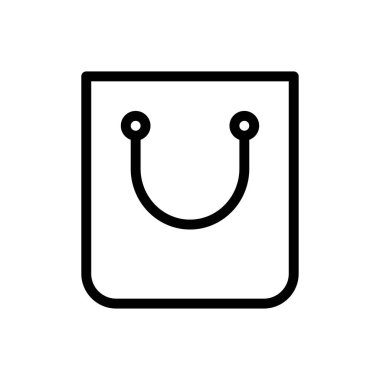 Alışveriş vektörü ince çizgi simgesi