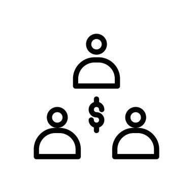 takım vektör ince çizgi simgesi