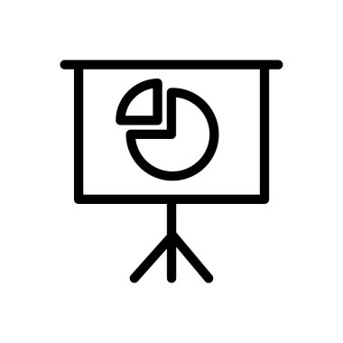 tahta vektörü ince çizgi simgesi