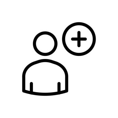 kullanıcı vektörü ince çizgi simgesi