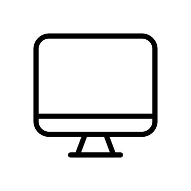 ekran vektörü ince çizgi simgesi