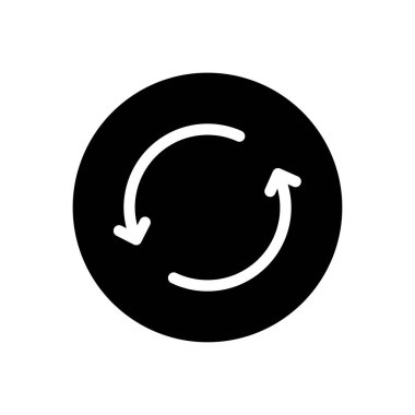 Vektör glifini düz simgeyi tazele