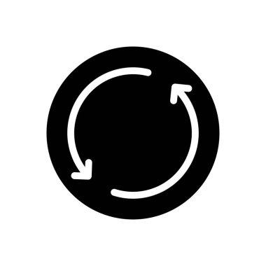 Vektör glyph düz simgesi yükleniyor