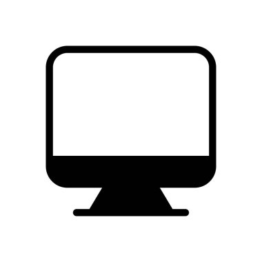 ekran vektörü düz simgesi