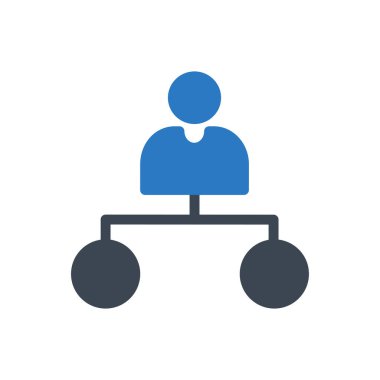 bağlantı vektörü renk simgesi