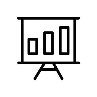 tahta vektörü ince çizgi simgesi