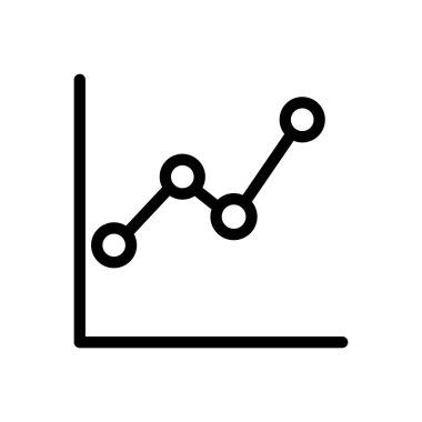 grafik vektörü ince çizgi simgesi