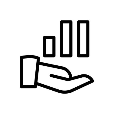 grafik vektörü ince çizgi simgesi