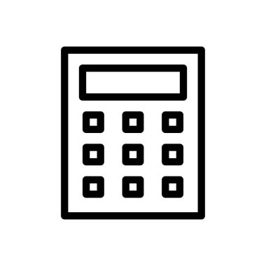 muhasebe vektörü ince çizgi simgesi