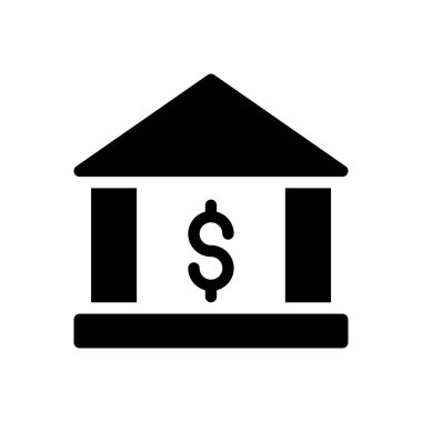 Dolar vektör sembolü düz simge