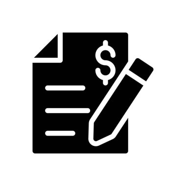 vergi vektör düz simgesi