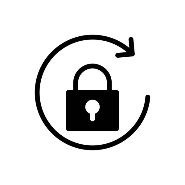 Значок синхронизации векторного глифа