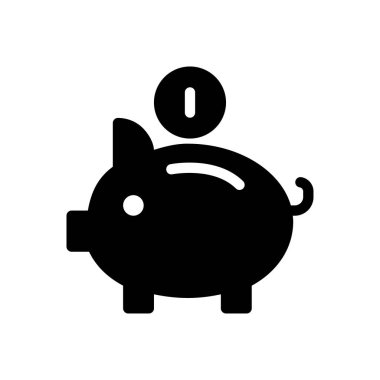 Bozuk para vektörü düz simgesi