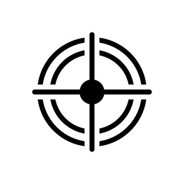 Odaklanma vektörü düz simgesi