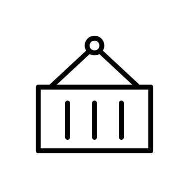 nakliye vektörü ince çizgi simgesi